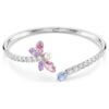 Bransoletka Ariana Grande X Swarovski z różnymi szlifami, motywem ważki, wielokolorowa, pokryta rodem