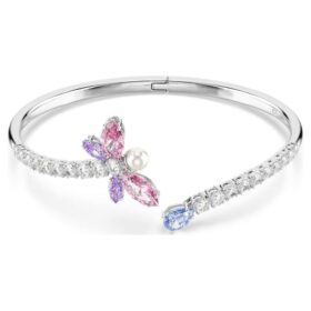 Bransoletka Ariana Grande X Swarovski z różnymi szlifami, motywem ważki, wielokolorowa, pokryta rodem Bransoletka Ariana Grande X Swarovski z różnymi szlifami, motywem ważki, wielokolorowa, pokryta rodem