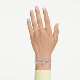 Bransoletka Ariana Grande X Swarovski z różnymi szlifami, wielokolorowa, pokryta rodem Bransoletka Ariana Grande X Swarovski z różnymi szlifami, wielokolorowa, pokryta rodem