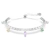 Bransoletka Ariana Grande X Swarovski z różnymi szlifami, wielokolorowa, pokryta rodem