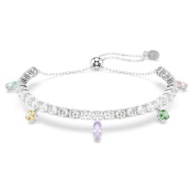 Bransoletka Ariana Grande X Swarovski z różnymi szlifami, wielokolorowa, pokryta rodem Bransoletka Ariana Grande X Swarovski z różnymi szlifami, wielokolorowa, pokryta rodem