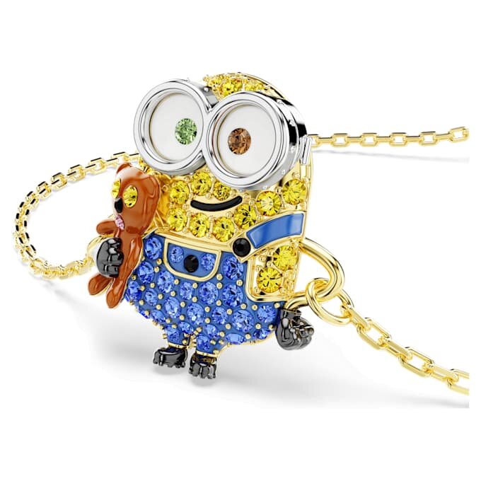 Bransoletka Minionki Bob z pavé, wielokolorowa, w kolorze złotym Bransoletka Minionki Bob z pavé, wielokolorowa, w kolorze złotym