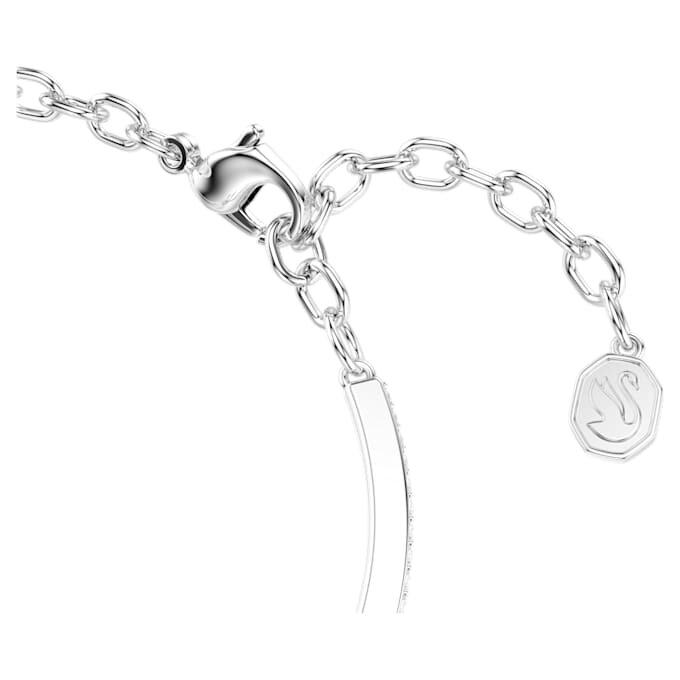 Bransoletka Symbolica z okrągłymi kryształkami, pavé, podkowa, niebieska, pokryta rodem Bransoletka Symbolica z okrągłymi kryształkami, pavé, podkowa, niebieska, pokryta rodem