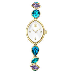 Bransoletka z kryształami Gema Watch, w odcieniu złota, wykończenie w odcieniu złota Bransoletka z kryształami Gema Watch, w odcieniu złota, wykończenie w odcieniu złota