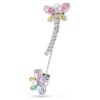 Broszka Ariana Grande x Swarovski z różnymi szlifami, motyw ważki, wielobarwna, pokryta rodem Broszka Ariana Grande x Swarovski z różnymi szlifami, motyw ważki, wielobarwna, pokryta rodem