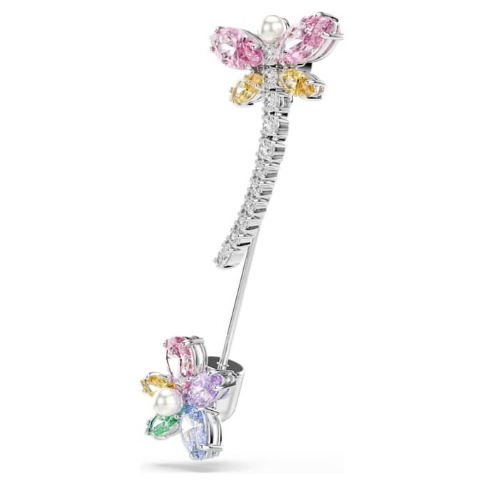 Broszka Ariana Grande x Swarovski z różnymi szlifami, motyw ważki, wielobarwna, pokryta rodem Broszka Ariana Grande x Swarovski z różnymi szlifami, motyw ważki, wielobarwna, pokryta rodem