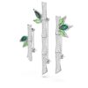 Broszka Dellium Bamboo, zielona, pokryta rodem Broszka Dellium Bamboo, zielona, pokryta rodem