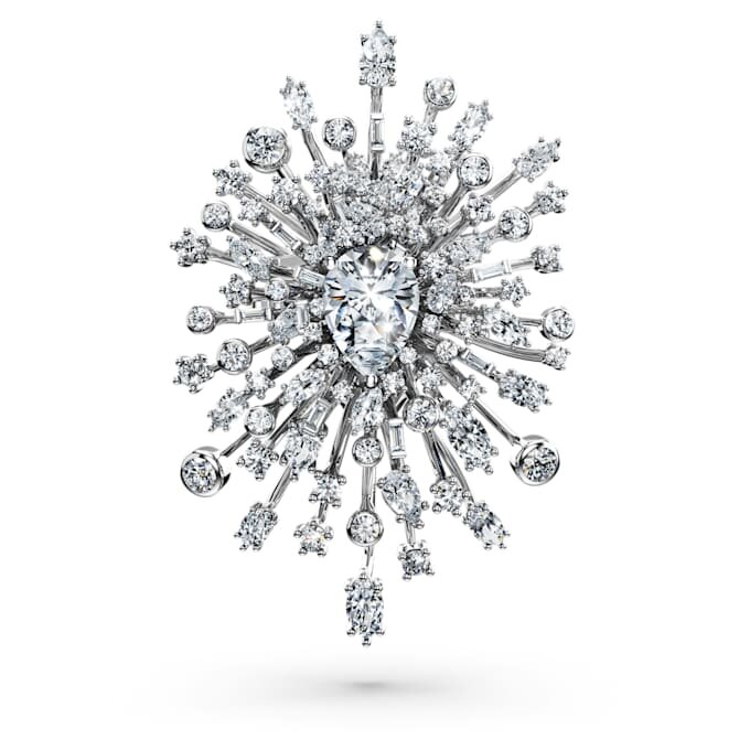 Broszka „Galaxy” z diamentami wyhodowanymi w laboratorium o łącznej masie 15,71 karata, o różnych kształtach, z 18-karatowego białego złota Broszka „Galaxy” z diamentami wyhodowanymi w laboratorium o łącznej masie 15,71 karata, o różnych kształtach, z 18-karatowego białego złota