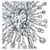 Broszka „Galaxy” z diamentami wyhodowanymi w laboratorium o łącznej masie 15,71 karata, o różnych kształtach, z 18-karatowego białego złota Broszka „Galaxy” z diamentami wyhodowanymi w laboratorium o łącznej masie 15,71 karata, o różnych kształtach, z 18-karatowego białego złota