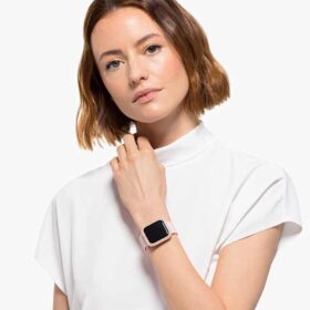 Błyszcząca obudowa do Apple Watch® Series 4 i 5, 40 mm, w odcieniu różowego złota