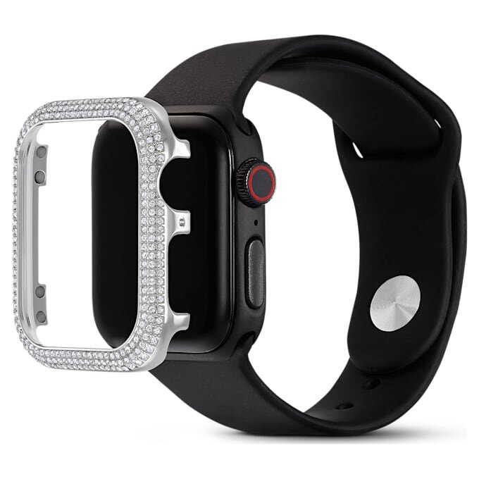 Błyszczące etui do Apple Watch® Series 4 i 5, 40 mm, w kolorze srebrnym Błyszczące etui do Apple Watch® Series 4 i 5, 40 mm, w kolorze srebrnym
