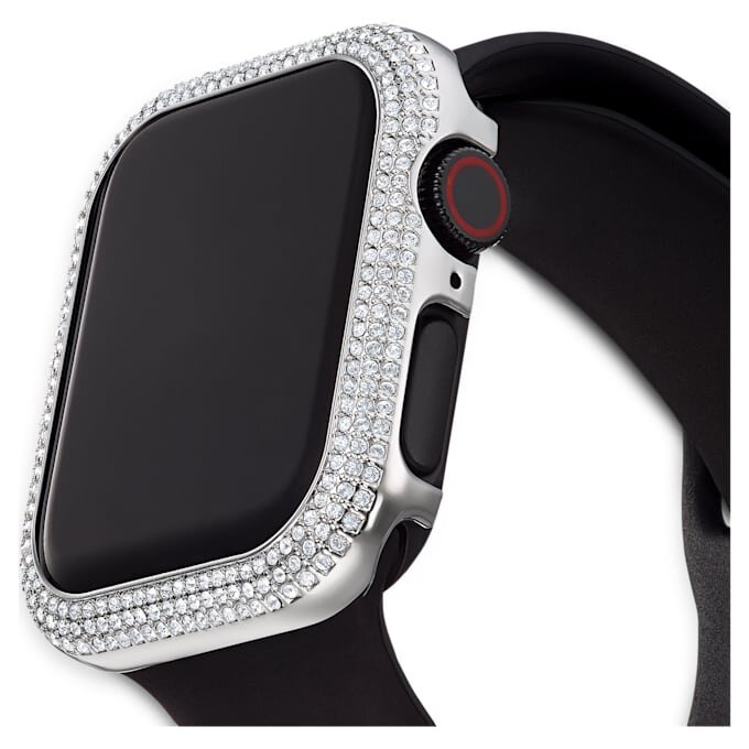 Błyszczące etui do Apple Watch® Series 4 i 5, 40 mm, w kolorze srebrnym Błyszczące etui do Apple Watch® Series 4 i 5, 40 mm, w kolorze srebrnym