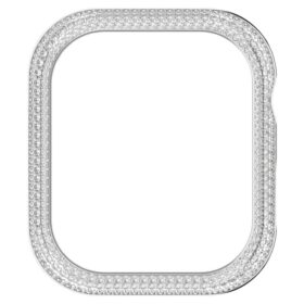 Błyszczące etui do Apple Watch® Series 7, 41 mm, w odcieniu srebrnym