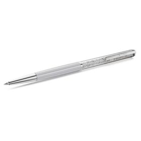 Crystalline Ballpoint Pen, Gray, Lacquered in Gray, Chrome Plated