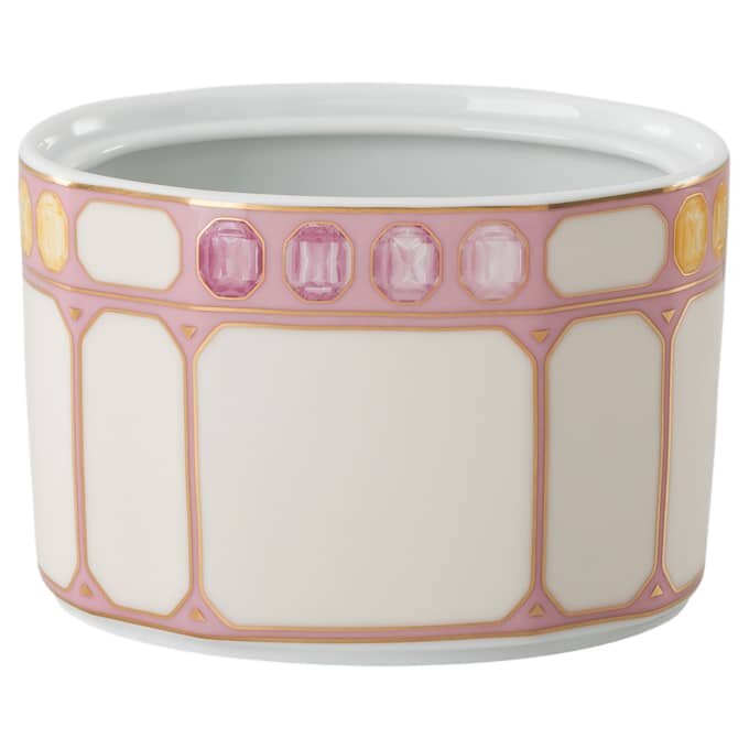 Cukiernica Idyllia z porcelany, różowa Cukiernica Idyllia z porcelany, różowa