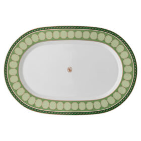 Duży porcelanowy talerz Signum, zielony