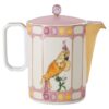 Dzbanek do kawy Idyllia z porcelany, motyw kryształowy, ptak, wielokolorowy Dzbanek do kawy Idyllia z porcelany, motyw kryształowy, ptak, wielokolorowy