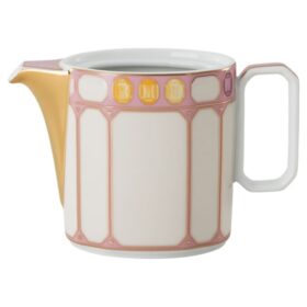 Dzbanek do śmietanki Idyllia z porcelany, różowy