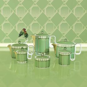 Dzbanek do śmietanki Signum, porcelana, zielony