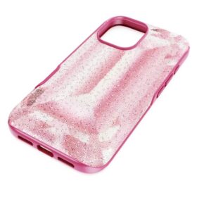 Etui na smartfon High z motywem kryształowym, iPhone® 16, różowe
