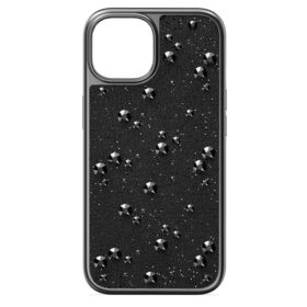Etui na smartfon High z płaskimi kryształkami z tyłu, iPhone® 15, czarne