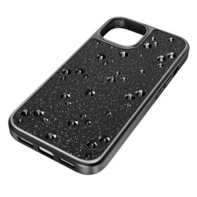 Etui na smartfon High z płaskimi kryształkami z tyłu, iPhone® 15, czarne