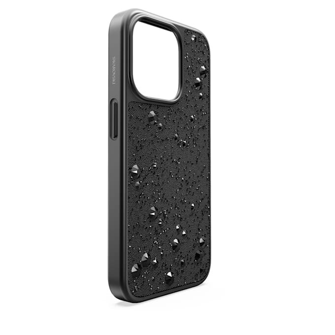 Etui na smartfon High z płaskimi kryształkami z tyłu, iPhone® 15 Pro, czarne Etui na smartfon High z płaskimi kryształkami z tyłu, iPhone® 15 Pro, czarne