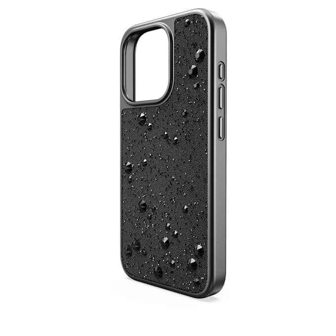 Etui na smartfon High z płaskimi kryształkami z tyłu, iPhone® 15 Pro, czarne Etui na smartfon High z płaskimi kryształkami z tyłu, iPhone® 15 Pro, czarne