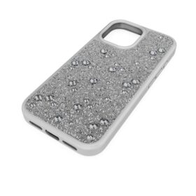 Etui na smartfon High z płaskimi kryształkami z tyłu, iPhone® 17, srebrny odcień
