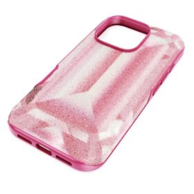 Etui na smartfon z motywem kryształowym, iPhone® 16 Pro, różowe