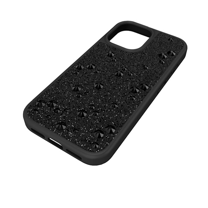 Etui na smartfon z płaskimi kryształkami, iPhone® 17, czarne Etui na smartfon z płaskimi kryształkami, iPhone® 17, czarne