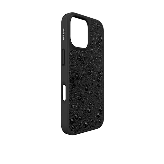 Etui na smartfon z płaskimi kryształkami, iPhone® 17, czarne Etui na smartfon z płaskimi kryształkami, iPhone® 17, czarne