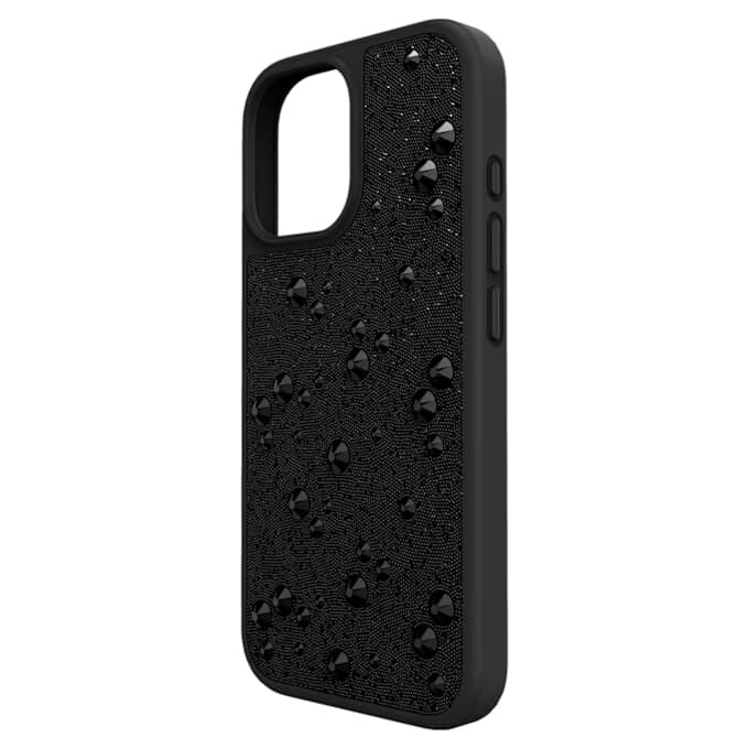 Etui na smartfon z płaskimi kryształkami, iPhone® 17, czarne Etui na smartfon z płaskimi kryształkami, iPhone® 17, czarne
