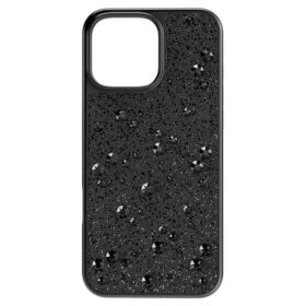 Etui na smartfon z wzorem w kropki, iPhone® 16 Pro Max, czarne