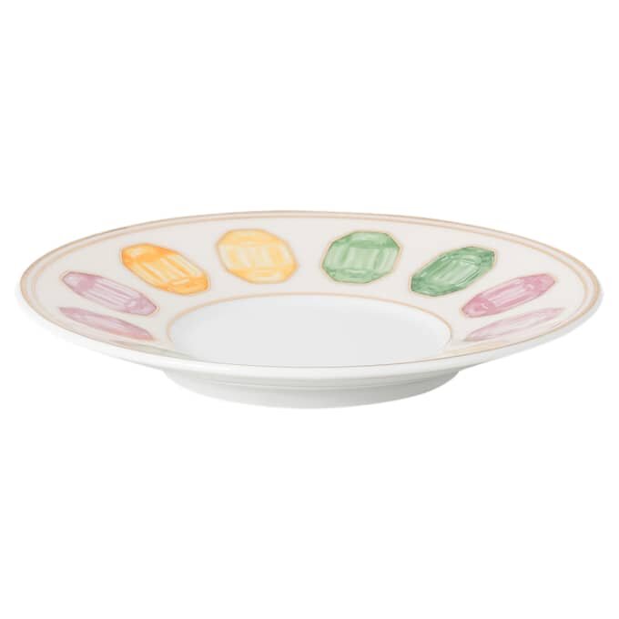 Filiżanka do espresso Idyllia ze spodkiem, porcelana, motyw kryształowy, cytrynowy, wielobarwny Filiżanka do espresso Idyllia ze spodkiem, porcelana, motyw kryształowy, cytrynowy, wielobarwny