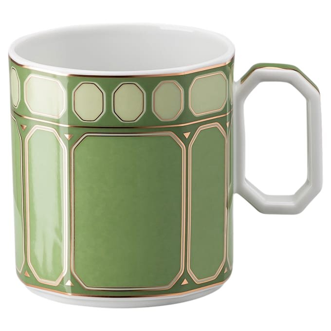 Filiżanka do kawy Signum z spodkiem, porcelana, zielona Filiżanka do kawy Signum z spodkiem, porcelana, zielona