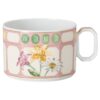 Filiżanka z spodkiem Idyllia, porcelana, motyw kryształowy, bukiet, wielokolorowa Filiżanka z spodkiem Idyllia, porcelana, motyw kryształowy, bukiet, wielokolorowa