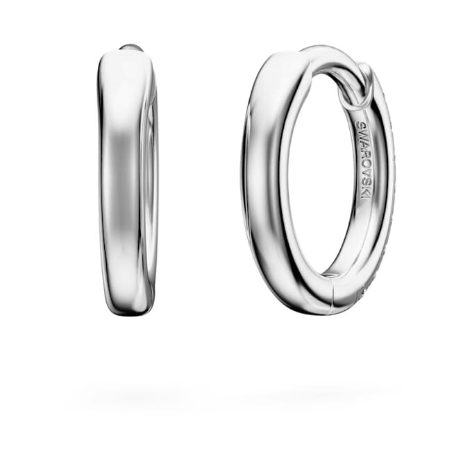 Kolczyki koła „Eternity” z diamentami wyhodowanymi w laboratorium o łącznej masie 0,1 karata, okrągłe, małe, z 14-karatowego białego złota Kolczyki koła „Eternity” z diamentami wyhodowanymi w laboratorium o łącznej masie 0,1 karata, okrągłe, małe, z 14-karatowego białego złota