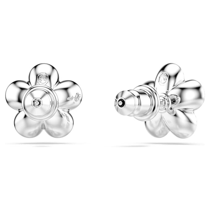Kolczyki na sztyfcie Ariana Grande X Swarovski – kryształowa perła, szlif okrągły, motyw kwiatowy, białe, pokryte rodem Kolczyki na sztyfcie Ariana Grande X Swarovski – kryształowa perła, szlif okrągły, motyw kwiatowy, białe, pokryte rodem