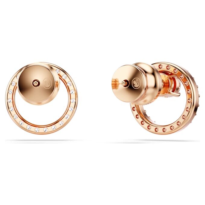 Kolczyki na sztyfcie Constella, szlif okrągły, białe, pokryte powłoką w odcieniu różowego złota Kolczyki na sztyfcie Constella, szlif okrągły, białe, pokryte powłoką w odcieniu różowego złota