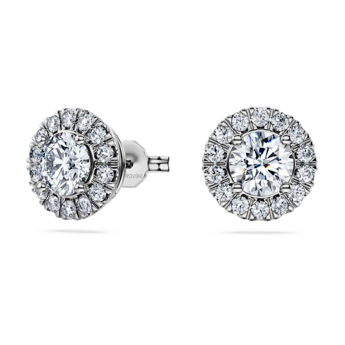 Kolczyki na sztyfcie „Eternity Halo” z diamentami wyhodowanymi w laboratorium, o łącznej masie 2 Ct, okrągłe, z 14-karatowego białego złota Kolczyki na sztyfcie „Eternity Halo” z diamentami wyhodowanymi w laboratorium, o łącznej masie 2 Ct, okrągłe, z 14-karatowego białego złota