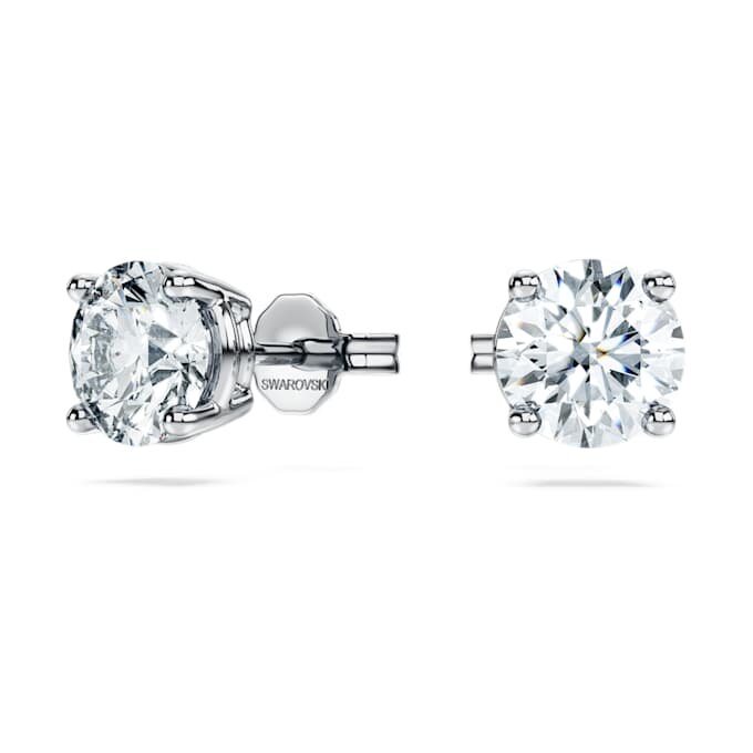 Kolczyki na sztyfcie „Eternity Solitaire” z diamentami wyhodowanymi w laboratorium o łącznej masie 2 karatów, okrągłe, z 14-karatowego białego złota Kolczyki na sztyfcie „Eternity Solitaire” z diamentami wyhodowanymi w laboratorium o łącznej masie 2 karatów, okrągłe, z 14-karatowego białego złota