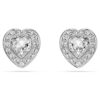 Kolczyki sztyftowe Ariana Grande X Swarovski – różne szlify, serce, białe, pokryte rodem Kolczyki sztyftowe Ariana Grande X Swarovski – różne szlify, serce, białe, pokryte rodem