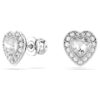 Kolczyki sztyftowe Ariana Grande X Swarovski – różne szlify, serce, białe, pokryte rodem Kolczyki sztyftowe Ariana Grande X Swarovski – różne szlify, serce, białe, pokryte rodem