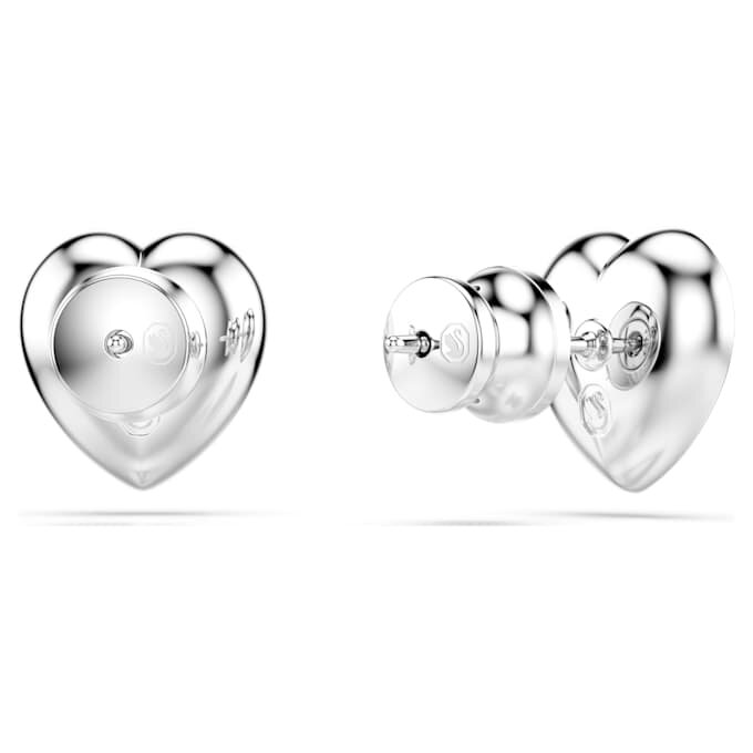 Kolczyki sztyftowe Ariana Grande X Swarovski – różne szlify, serce, białe, pokryte rodem Kolczyki sztyftowe Ariana Grande X Swarovski – różne szlify, serce, białe, pokryte rodem