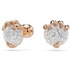 Kolczyki sztyftowe ze smokiem i feniksem – smocza łapa, białe, pokryte powłoką w odcieniu różowego złota Kolczyki sztyftowe ze smokiem i feniksem – smocza łapa, białe, pokryte powłoką w odcieniu różowego złota