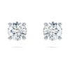 Kolczyki-sztyfty Eternity Solitaire z diamentami wyhodowanymi w laboratorium, 1 karat łącznie, kształt okrągły, 14-karatowe białe złoto Kolczyki-sztyfty Eternity Solitaire z diamentami wyhodowanymi w laboratorium, 1 karat łącznie, kształt okrągły, 14-karatowe białe złoto