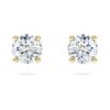 Kolczyki-sztyfty z serią „Eternity Solitaire” z diamentami wyhodowanymi w laboratorium, o łącznej masie 1 karata, okrągłe, z 14-karatowego żółtego złota Kolczyki-sztyfty z serią „Eternity Solitaire” z diamentami wyhodowanymi w laboratorium, o łącznej masie 1 karata, okrągłe, z 14-karatowego żółtego złota