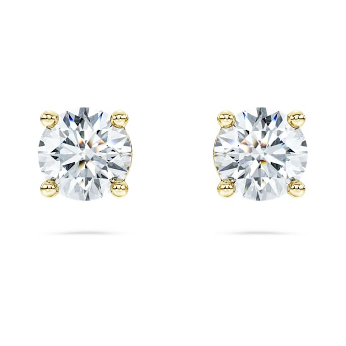 Kolczyki-sztyfty z serią „Eternity Solitaire” z diamentami wyhodowanymi w laboratorium, o łącznej masie 1 karata, okrągłe, z 14-karatowego żółtego złota Kolczyki-sztyfty z serią „Eternity Solitaire” z diamentami wyhodowanymi w laboratorium, o łącznej masie 1 karata, okrągłe, z 14-karatowego żółtego złota