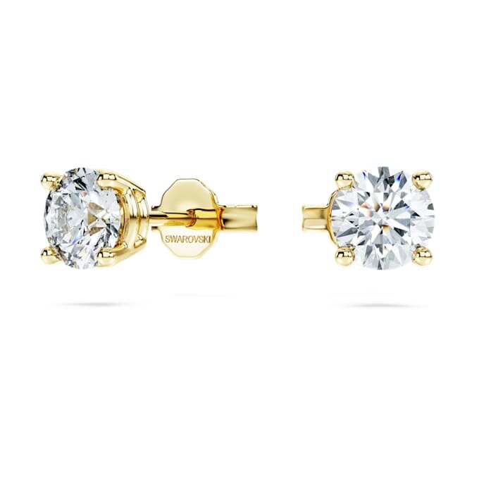 Kolczyki-sztyfty z serią „Eternity Solitaire” z diamentami wyhodowanymi w laboratorium, o łącznej masie 1 karata, okrągłe, z 14-karatowego żółtego złota Kolczyki-sztyfty z serią „Eternity Solitaire” z diamentami wyhodowanymi w laboratorium, o łącznej masie 1 karata, okrągłe, z 14-karatowego żółtego złota